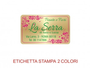 Etichette adesive per fioristi, fiorai e vivaisti  (mm 37X22)  (cod.98G)